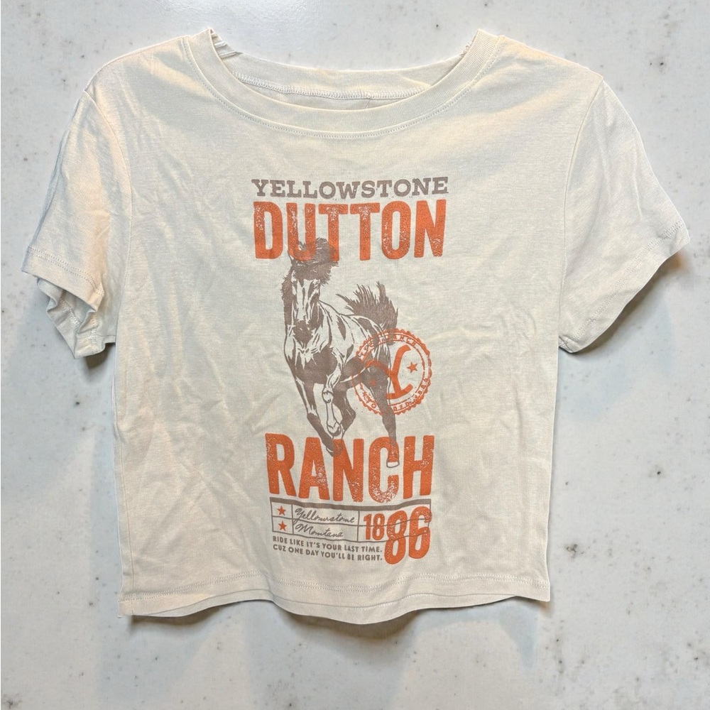 Dutton Ranch Graphic Tee - Cream/Orange